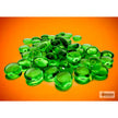 CHX 01145 Translucent Green Glass Stones Tube