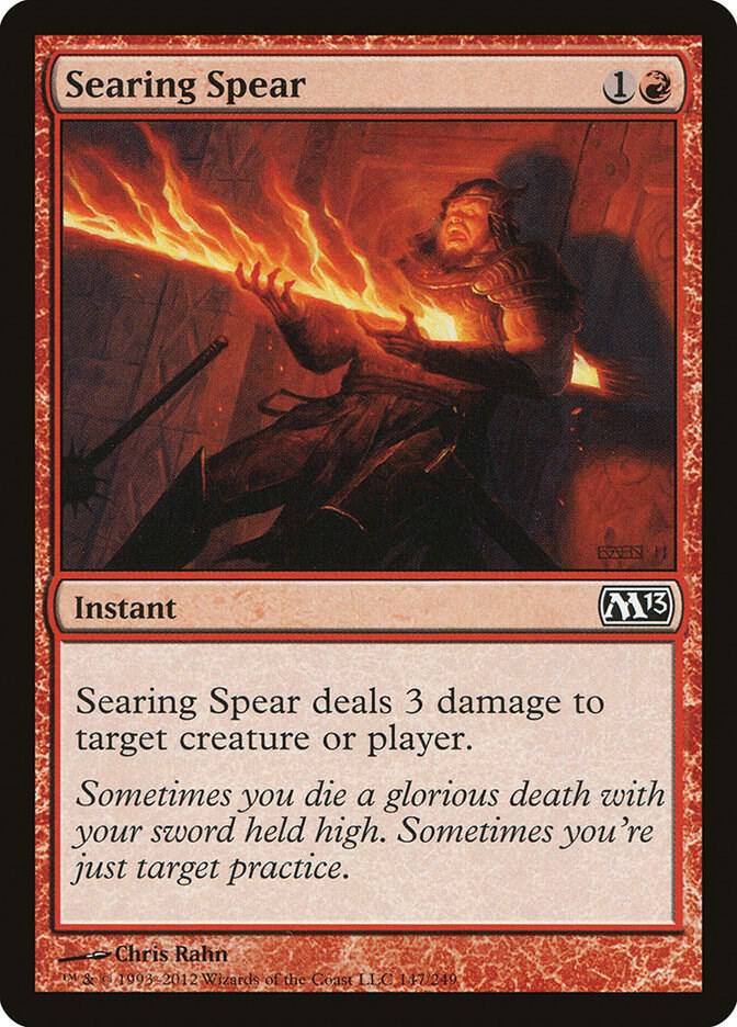 Searing Spear 147 (Magic 2013 (M13))  - Foil