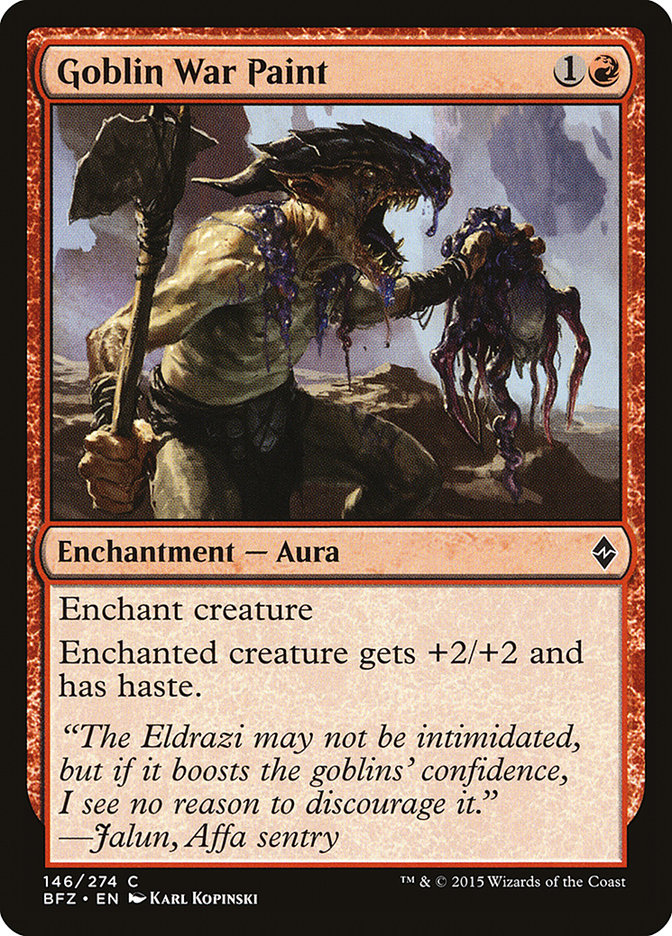 Goblin War Paint 146/274 (Battle for Zendikar) 