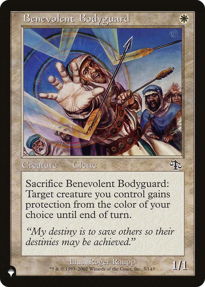 Benevolent Bodyguard JUD-5/5075 (The List Reprints) 