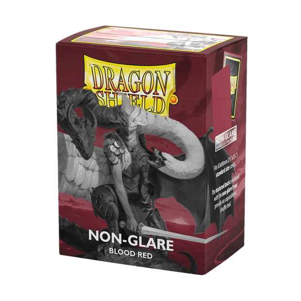 Dragon Shield Non-Glare Matte Blood Red Sleeves (100-Pack)