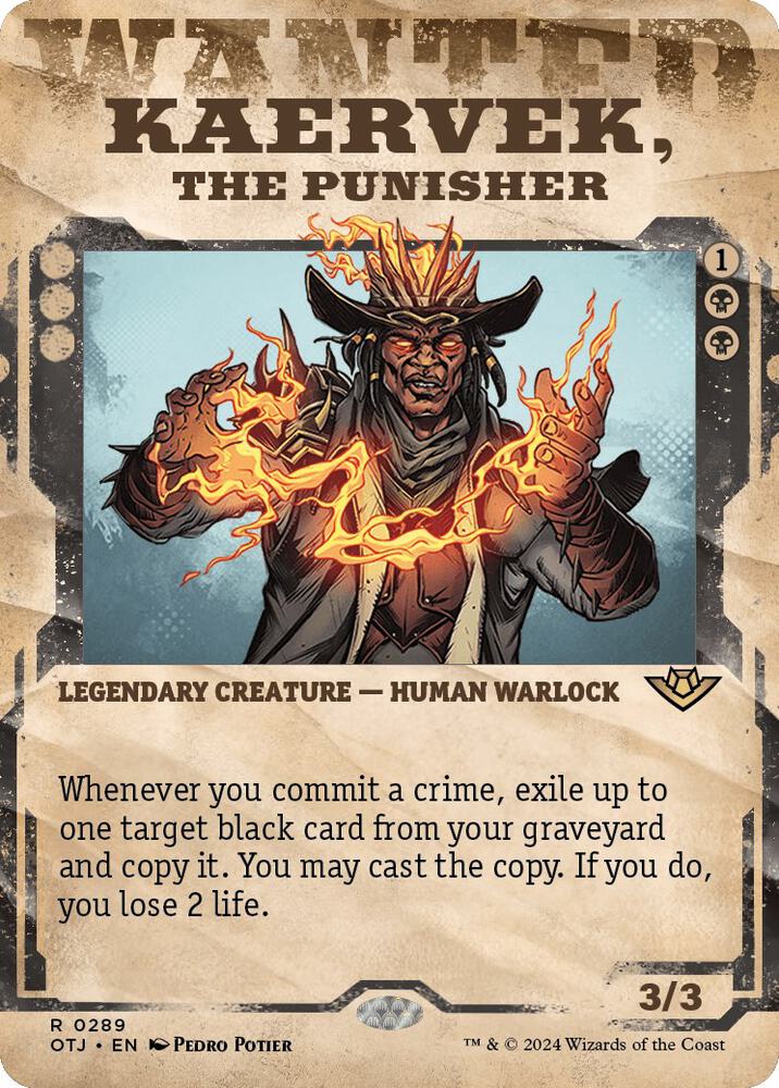 Kaervek, the Punisher 289/286 (Outlaws of Thunder Junction)  - Showcase