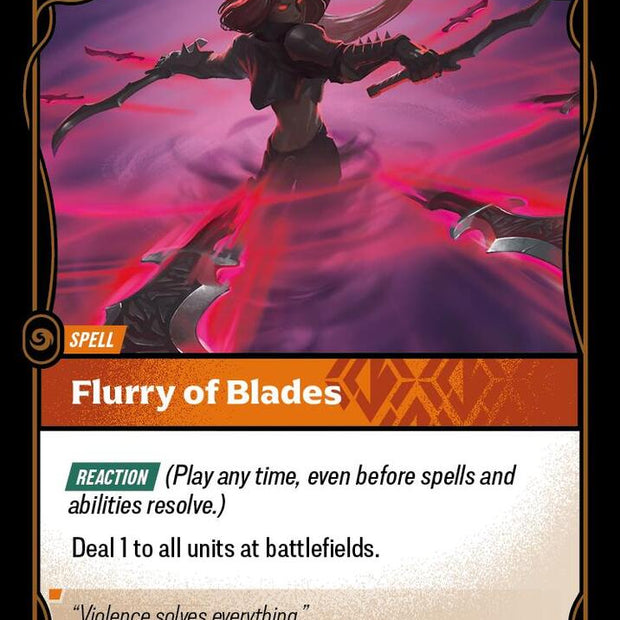 Flurry of Blades 133/298 (Origins)  - Foil
