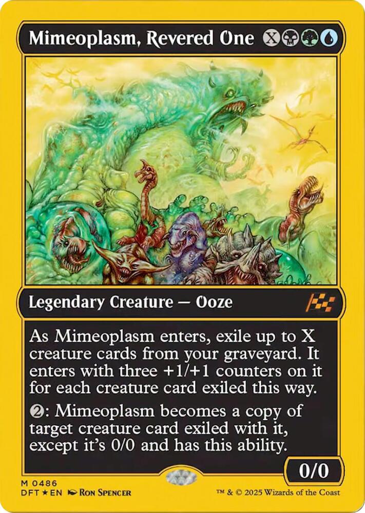 Mimeoplasm, Revered One 486/291 (Aetherdrift)  - First-Place Foil