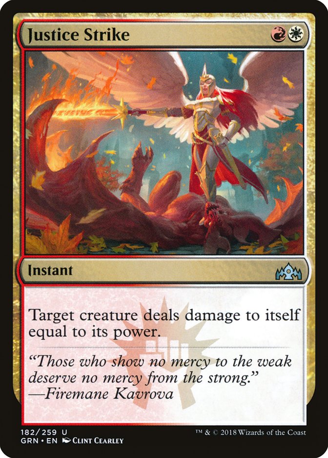 Justice Strike 182/259 (Guilds of Ravnica) 
