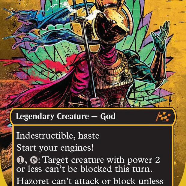 Hazoret, Godseeker 546/291 (Aetherdrift)  - Borderless First-Place Foil
