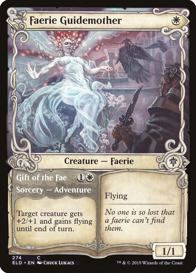 Faerie Guidemother // Gif of the Fae 274/269 (Throne of Eldraine)  - Showcase Foil