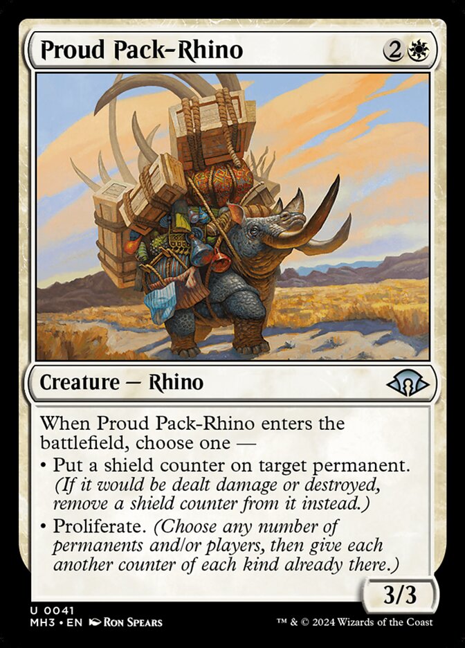 Proud Pack-Rhino 41/319 (Modern Horizons 3) 