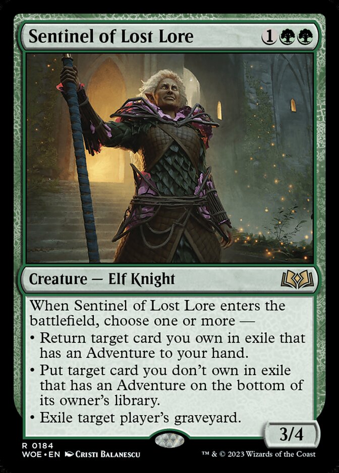 Sentinel of Lost Lore 184/276 (Wilds of Eldraine) 