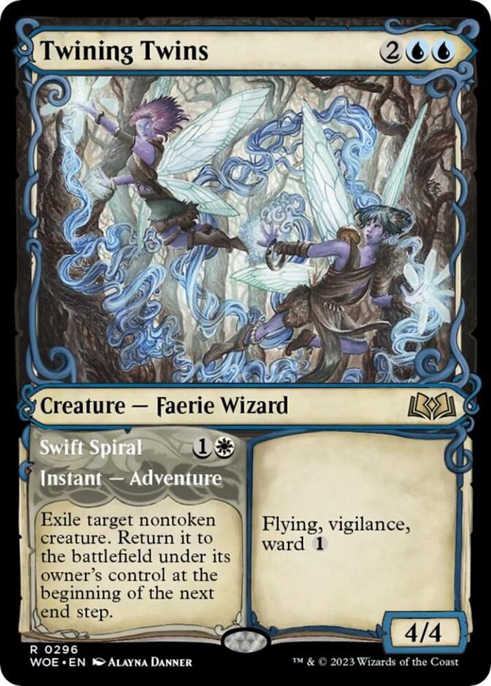 Twining Twins // Swift Spiral 296/276 (Wilds of Eldraine)  - Showcase