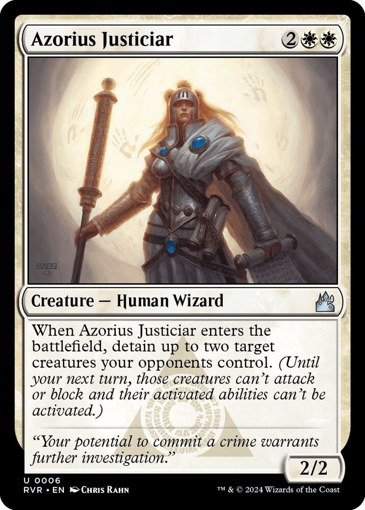 Azorius Justiciar 6/291 (Ravnica Remastered)  - Foil