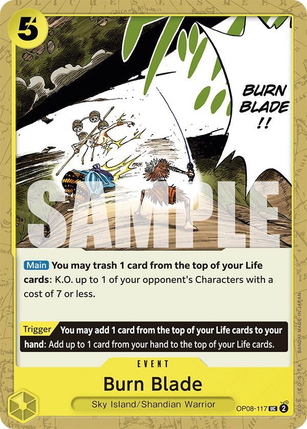 Burn Blade OP08-117 (Two Legends) 