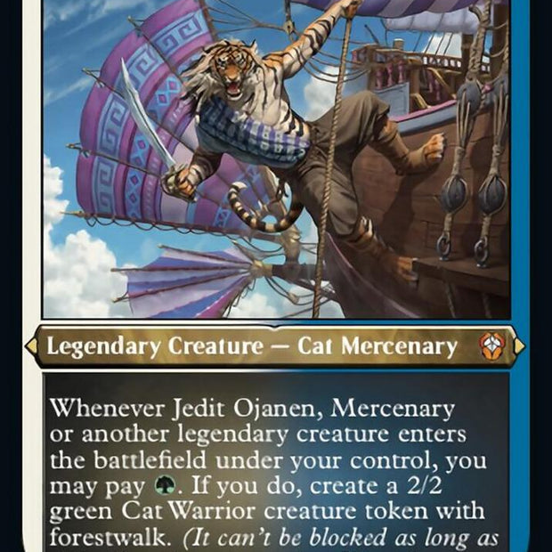 Jedit Ojanen Mercenary Foil Etched 56 (Commander: Dominaria United)  - Foil