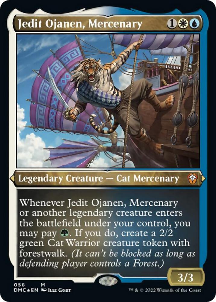 Jedit Ojanen Mercenary Foil Etched 56 (Commander: Dominaria United)  - Foil