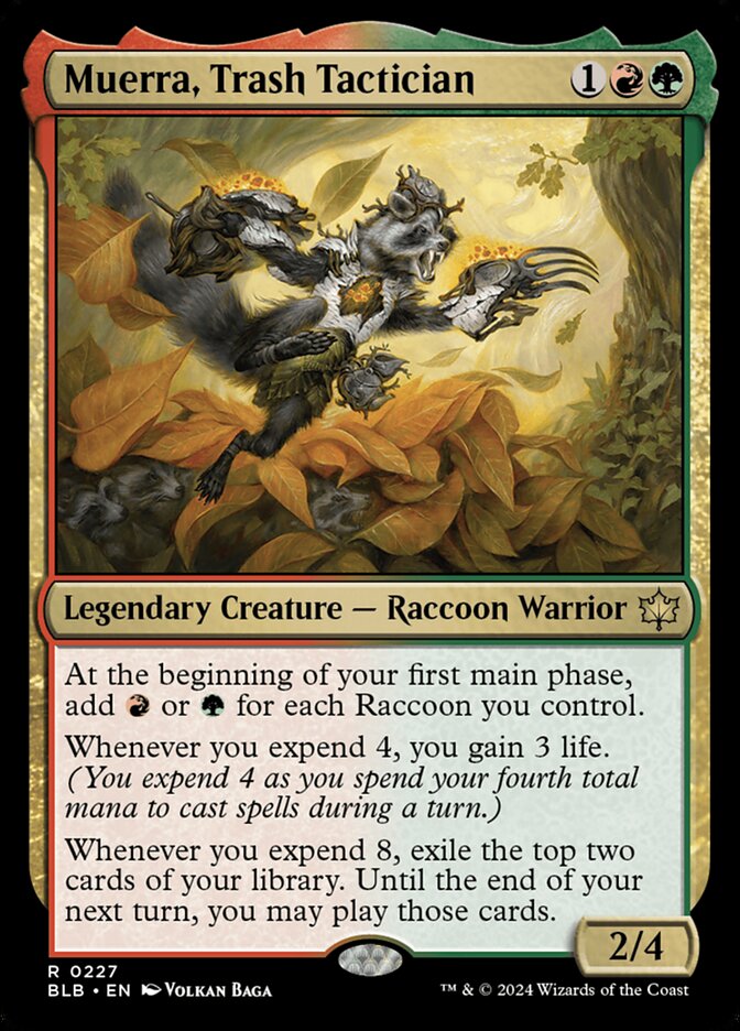 Muerra, Trash Tactician 227 (Bloomburrow)  - Foil