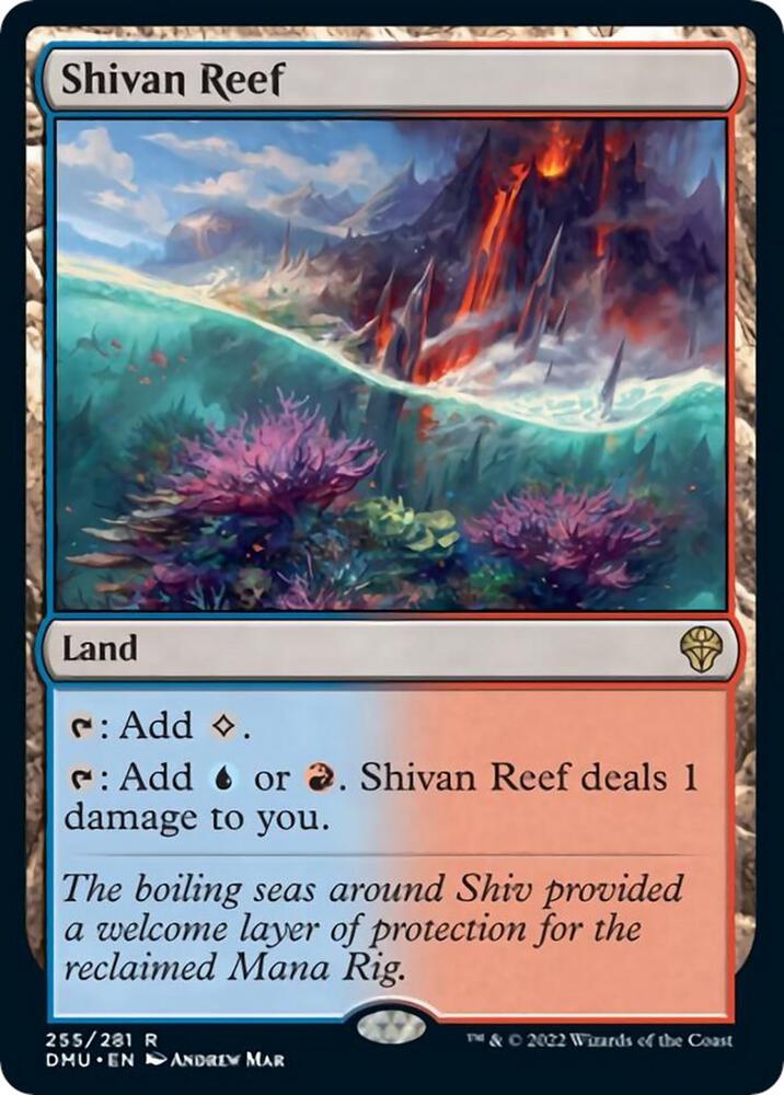 Shivan Reef 255/281 (Dominaria United)  - Foil