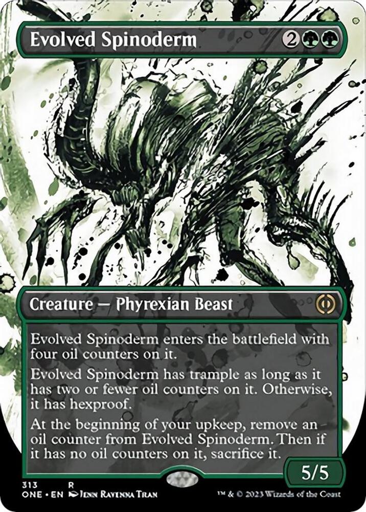 Evolved Spinoderm 313 (Phyrexia: All Will Be One)  - Borderless Foil