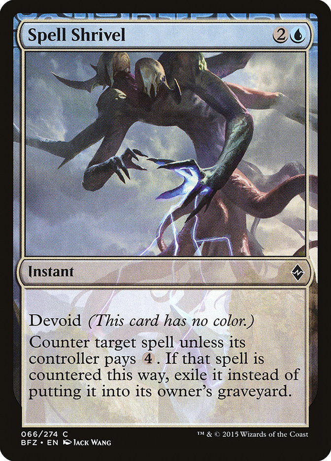 Spell Shrivel 66 (Battle for Zendikar) 