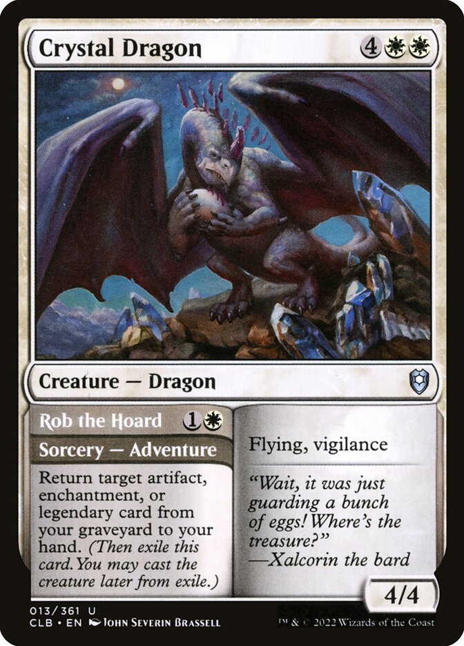 Crystal Dragon // Rob the Hoard 13 (Commander Legends: Battle for Baldur's Gate) 