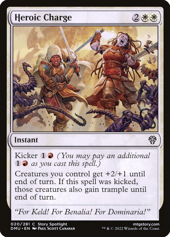 Heroic Charge 20/281 (Dominaria United)  - Foil