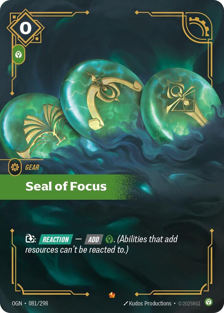 Seal of Focus (Origins)  - Foil