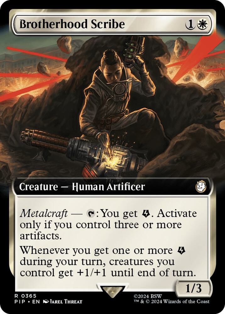 Brotherhood Scribe 365/326 (Universes Beyond: Fallout)  - Extended Art Foil