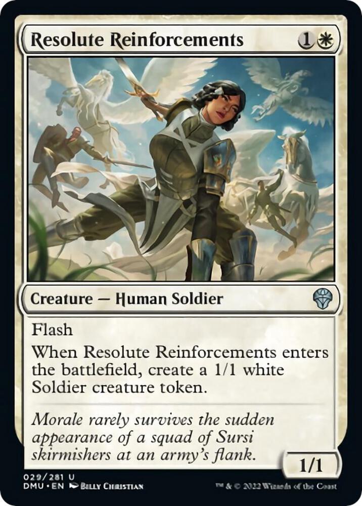 Resolute Reinforcements 29/281 (Dominaria United)  - Foil