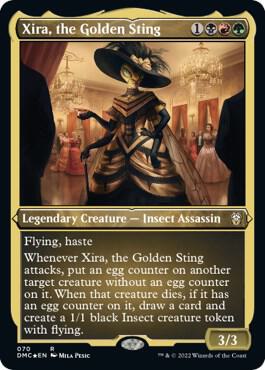 Xira the Golden Sting Foil Etched 70 (Commander: Dominaria United)  - Foil