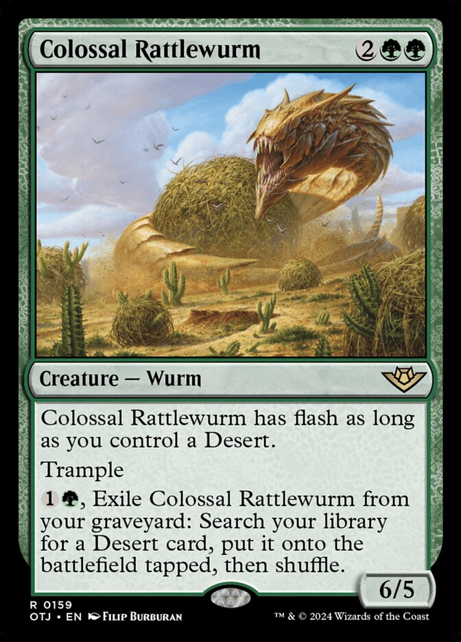 Colossal Rattlewurm (Outlaws of Thunder Junction) 