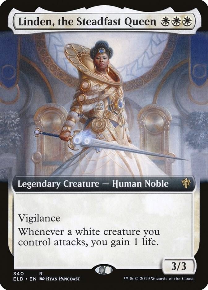 Linden, the Steadfast Queen 340/269 (Throne of Eldraine)  - Extended Art