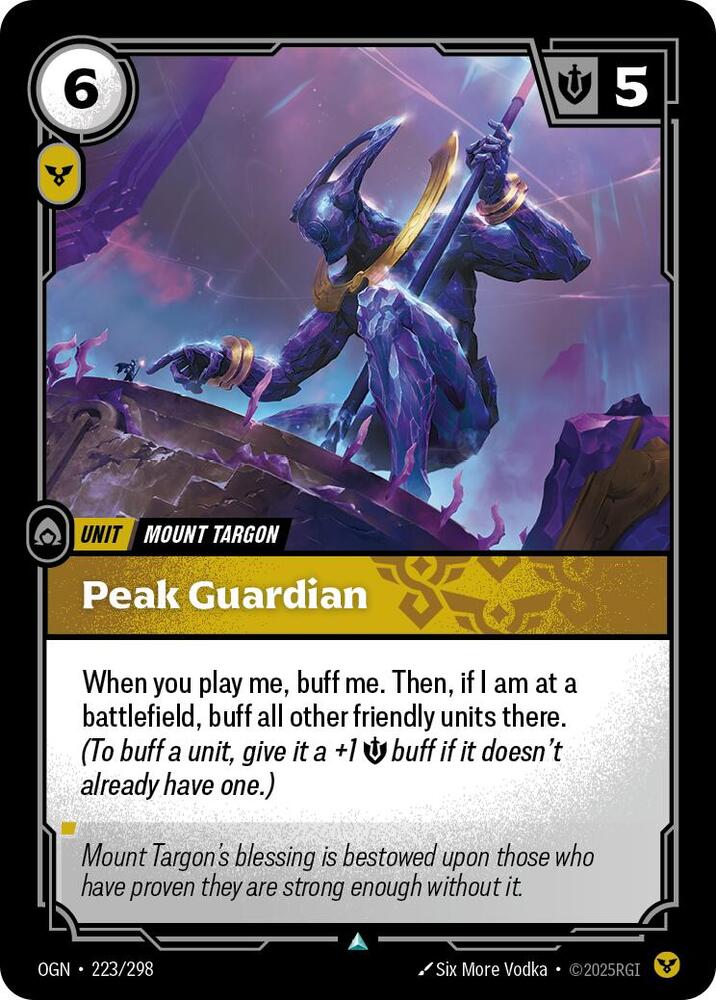 Peak Guardian 223/298 (Origins)  - Foil