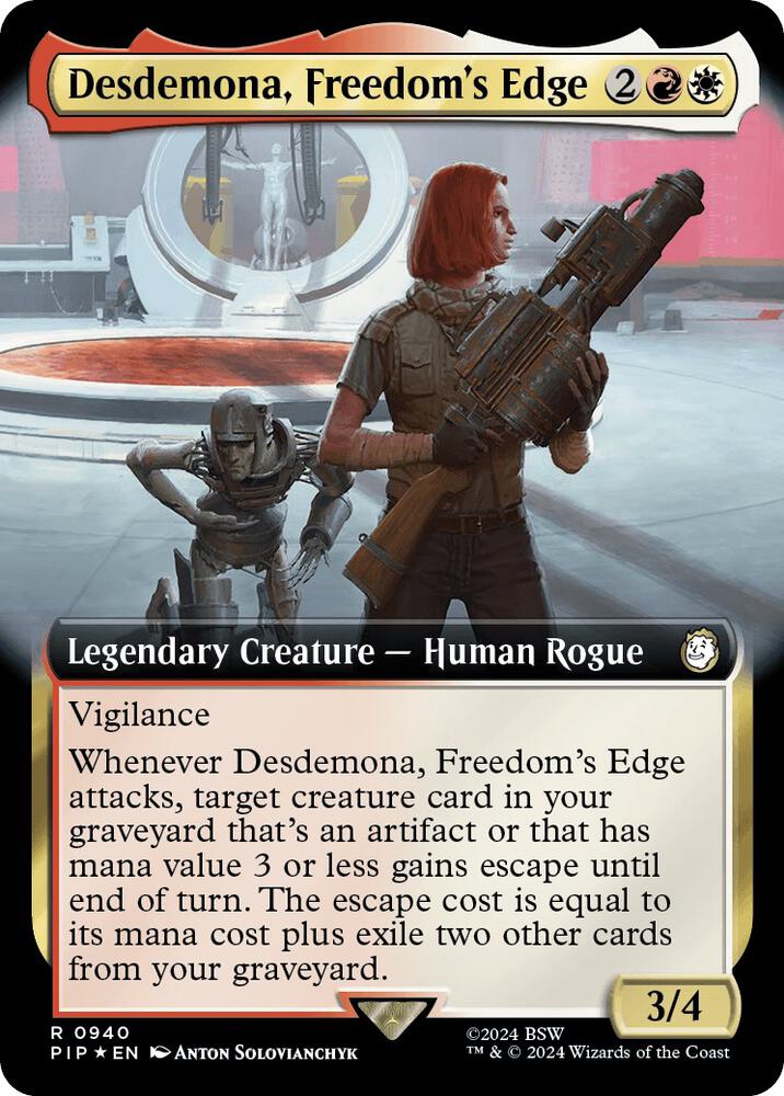 Desdemona, Freedom's Edge 940/326 (Universes Beyond: Fallout)  - Extended Art Surge Foil