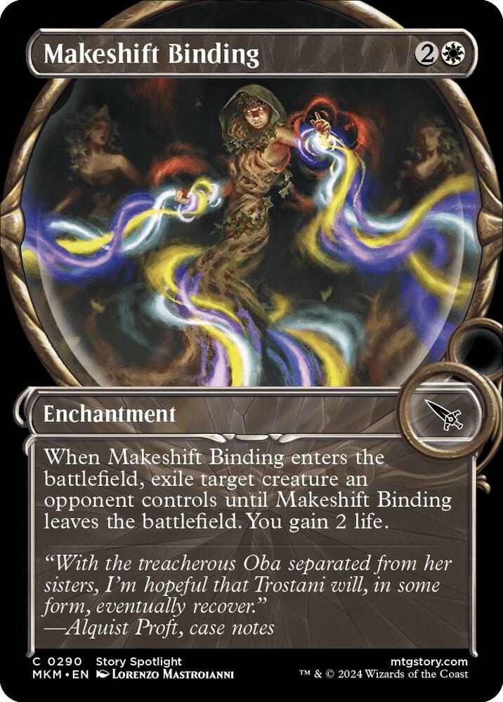Makeshift Binding 290/286 (Murders at Karlov Manor)  - Showcase Foil
