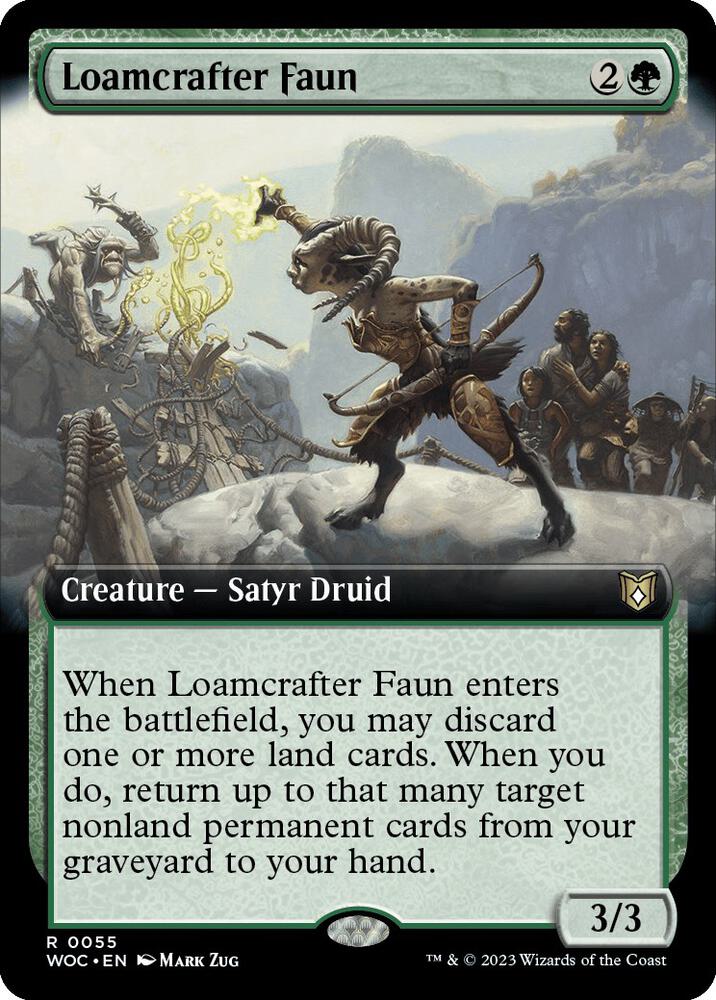 Loamcrafter Faun 55 (Commander: Wilds of Eldraine) 