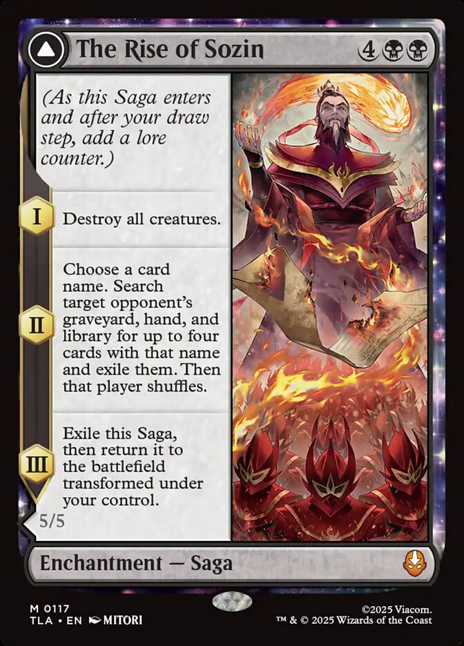 The Rise of Sozin // Fire Lord Sozin 117/286 (Avatar: The Last Airbender)  - Foil