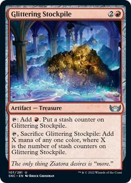 Glittering Stockpile 107 (Streets of New Capenna)  - Foil