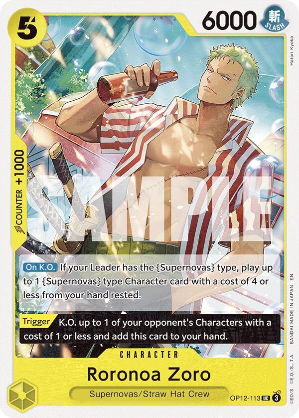Roronoa Zoro OP12-113 (Legacy of the Master) 