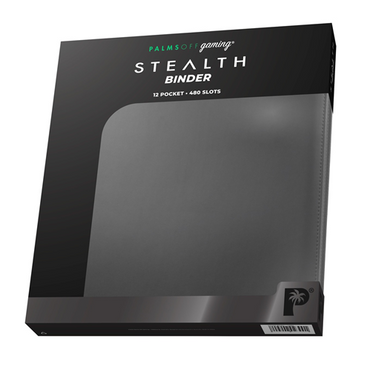 STEALTH 12 Pocket Zip Trading Card Binder - BLACK