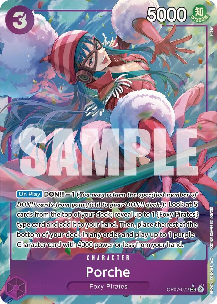 Porche OP07-072 (500 Years in the Future)  - Alternate Art Foil