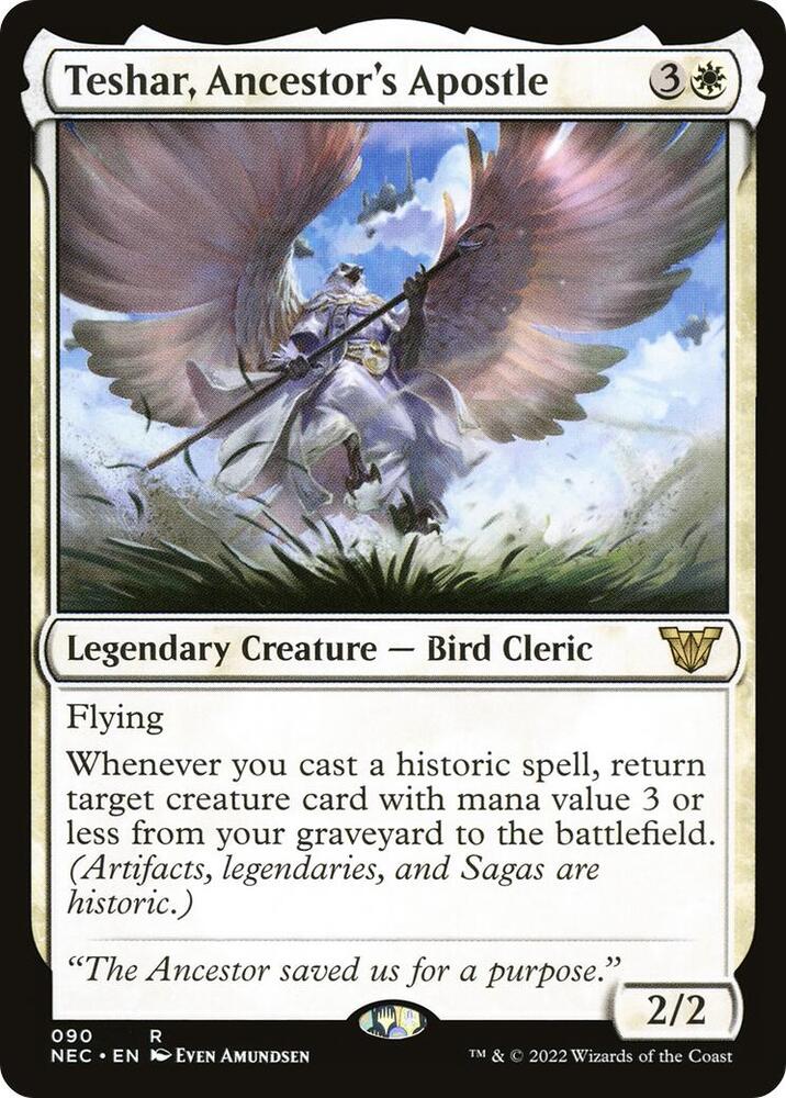 Teshar, Ancestor's Apostle 90/38 (Commander: Kamigawa: Neon Dynasty) 