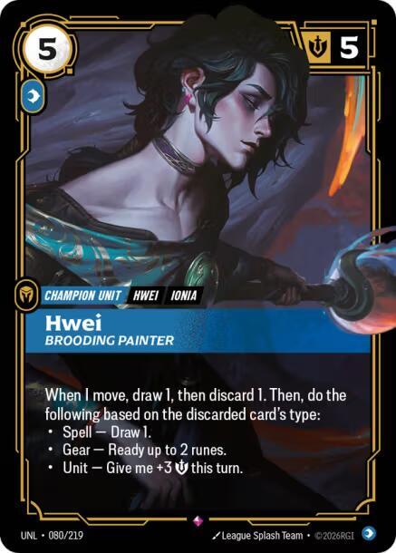 Hwei - Brooding Painter 080/219 (Unleashed)  - Foil