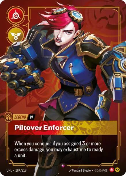 Vi - Piltover Enforcer 187/219 (Unleashed)  - Foil