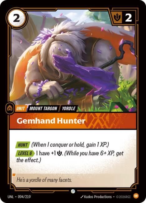 Gemhand Hunter 094/219 (Unleashed)  - Foil