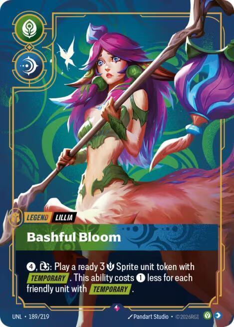 Lillia - Bashful Bloom 189/219 (Unleashed)  - Foil