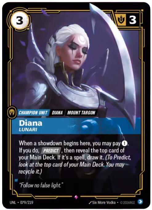 Diana - Lunari 079/219 (Unleashed)  - Foil