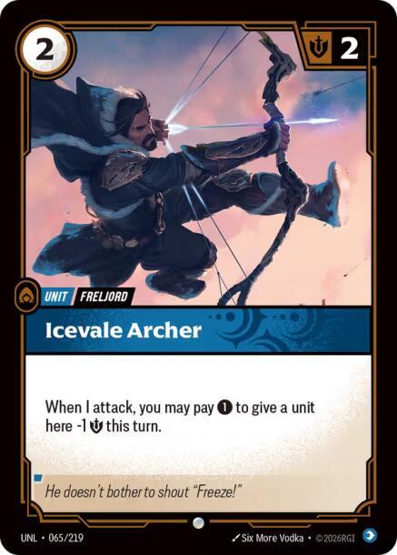 Icevale Archer 065/219 (Unleashed)  - Foil