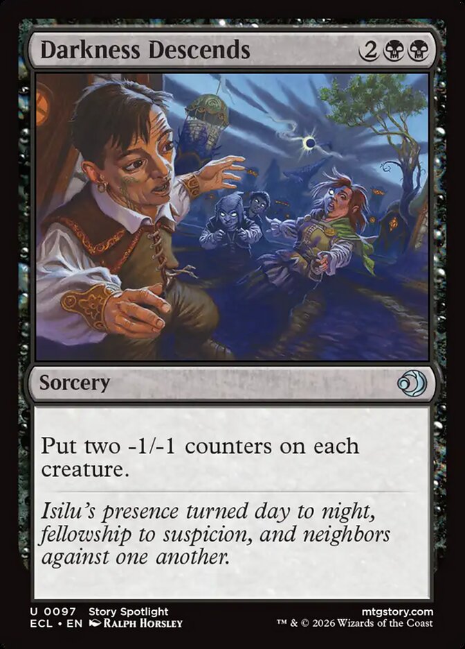 Darkness Descends 97 (Lorwyn Eclipsed)  - Foil