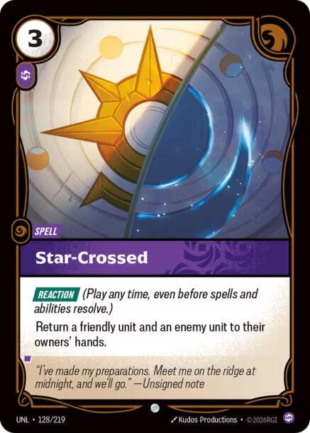 Star Crossed 128/219 (Unleashed)  - Foil