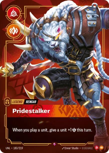 Rengar - Pridestalker 183/219 (Unleashed)  - Foil