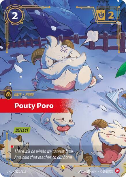 Pouty Poro 220/219 (Unleashed)  - Foil